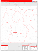 Buena Vista County, IA Digital Map Red Line Style